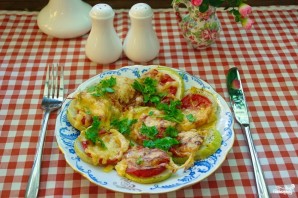 Кабачки с помидорами и сыром в духовке - фото шаг 5