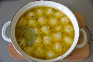 Куриный суп с сырными шариками - фото шаг 15
