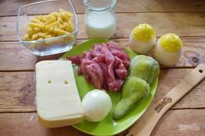 Макароны с мясом под сыром в духовке - фото шаг 1