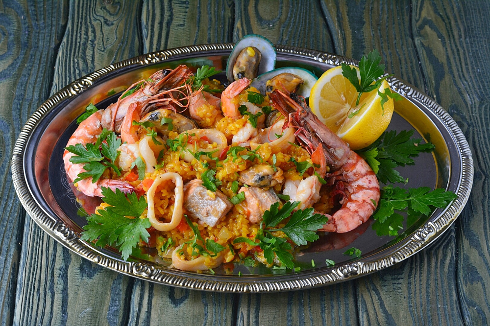 Испанская паэлья с морепродуктами - пошаговые рецепты с фото