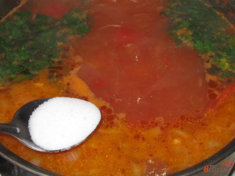 Фото приготовление рецепта: Суп летний с фрикадельками и помидорами шаг №6