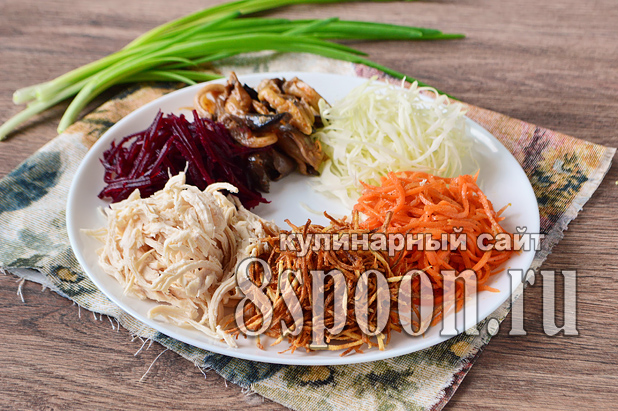 Салат кучками: рецепты приготовления с фото пошагово