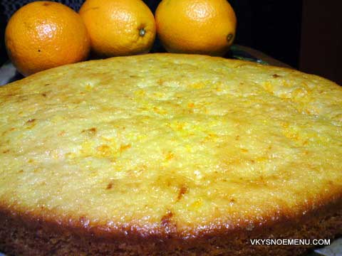 готовый апельсиновый пирог