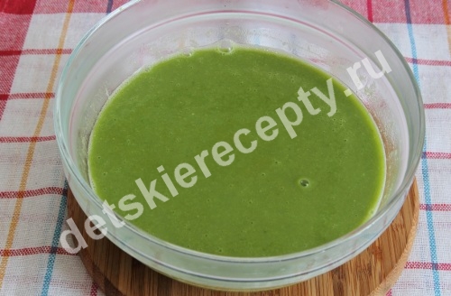 Суп-пюре из брокколи и зеленого горошка фото 6