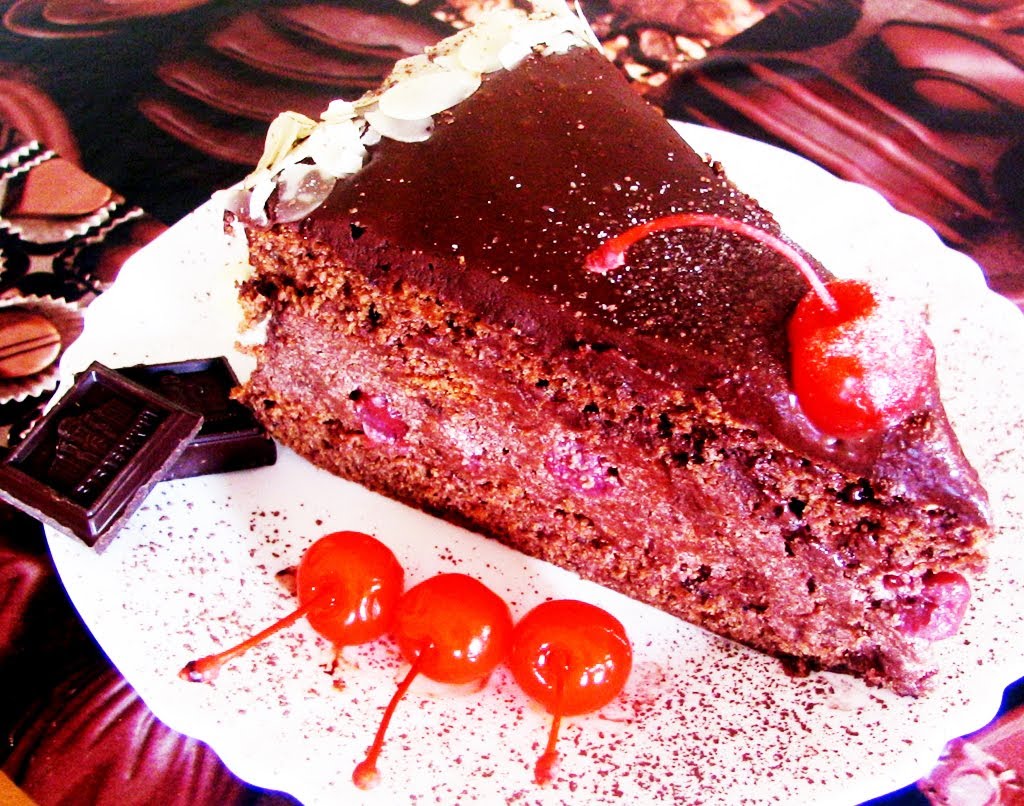 Торт пьяная вишня в шоколаде: рецепт приготовления