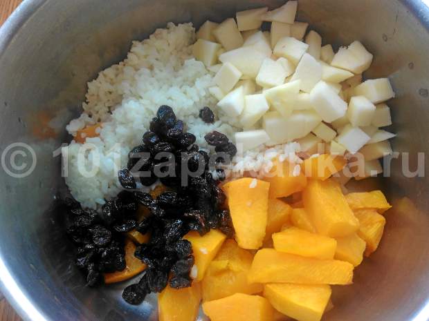 Запеканка из тыквы с рисом: пошаговые рецепты с фото