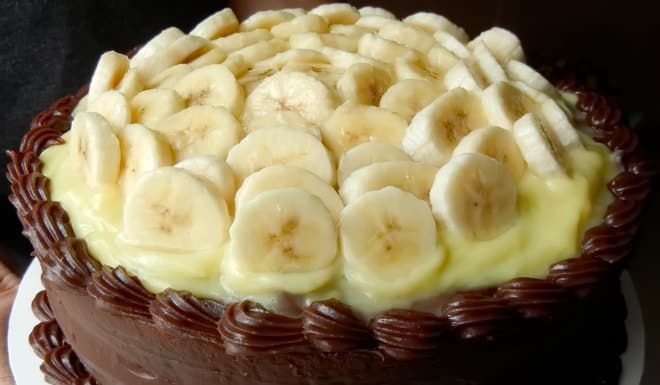 Как приготовить вкусный и красивый банановый торт