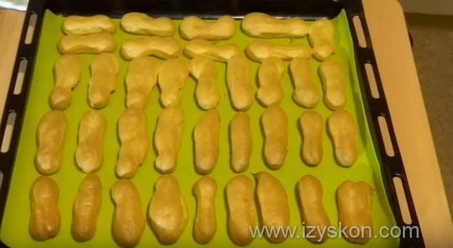 Воздушные печенья савоярди для торта заварного дамские пальчики