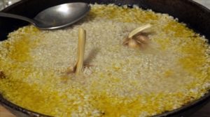рис с чесноком