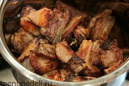 Свиные ребрышки с капустой тушеные рецепты с фото пошагово