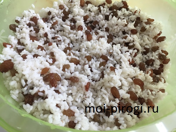 Сладкий рисовый пирог с изюмом «Балиш»