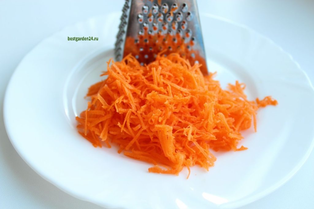 Морковь натертая