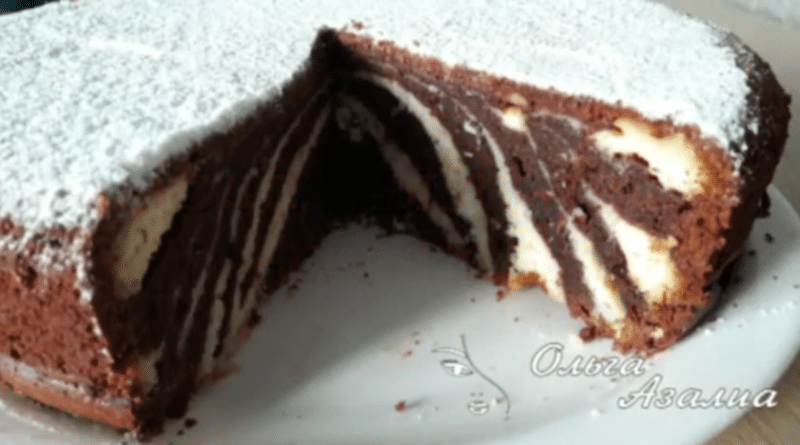 торт зебра рецепт с фото пошагово