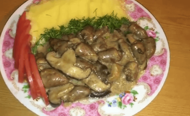Куриные сердечки в сметане – пошаговые кулинарные рецепты