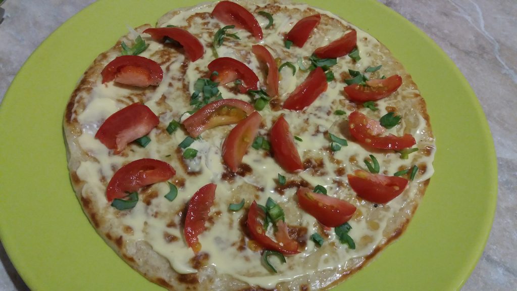 Фото рецепта - Пицца из овсяноблина - шаг 4