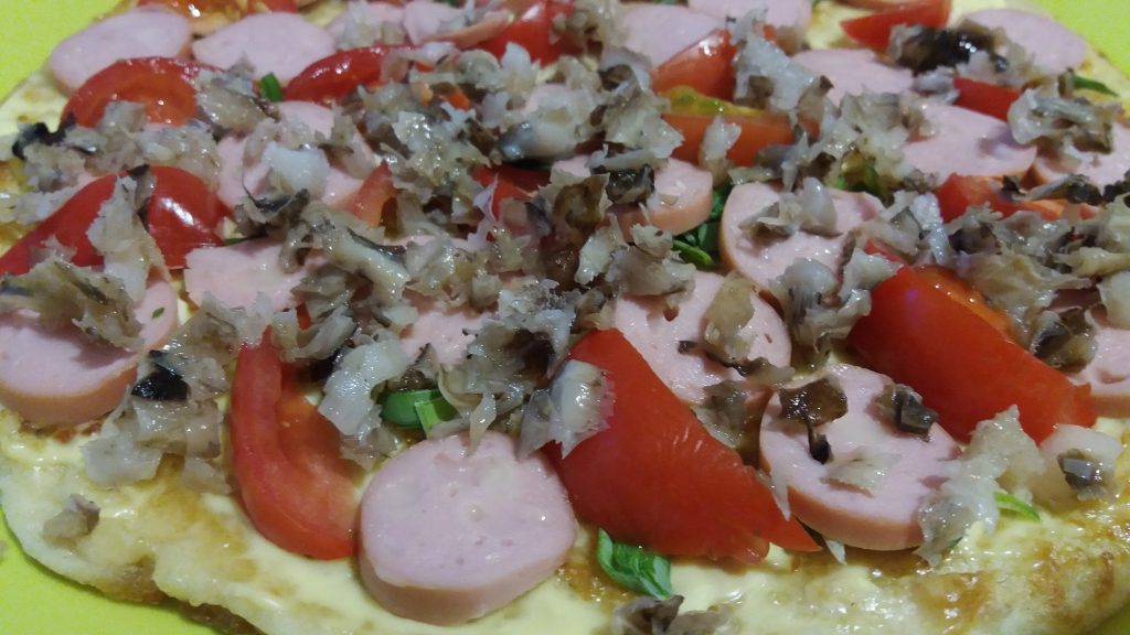 Фото рецепта - Пицца из овсяноблина - шаг 6
