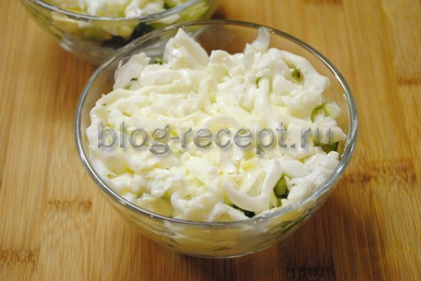 Слоеный салат с курицей –  фото рецепты пострясающего салата