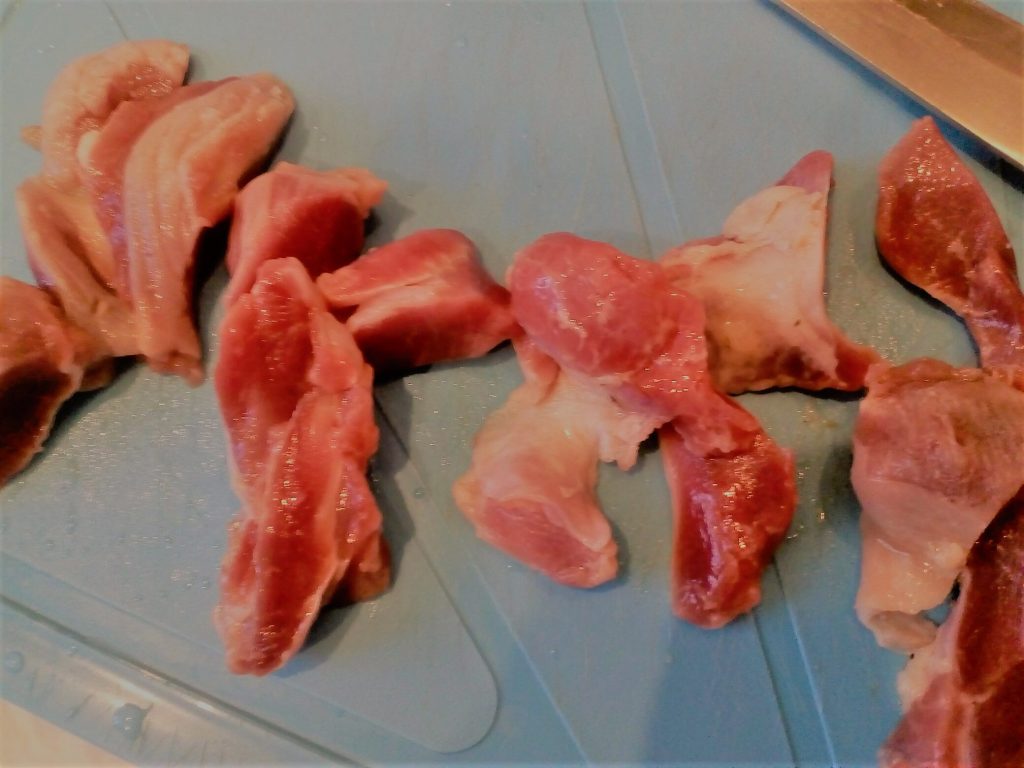 Фото рецепта - Тушеный картофель с куриными желудками и специями - шаг 2