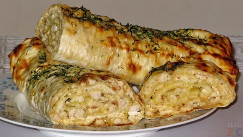 Курица, запеченная в лаваше – кулинарный рецепт