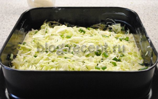 Заливной пирог с капустой на сметане рецепт с фото пошагово