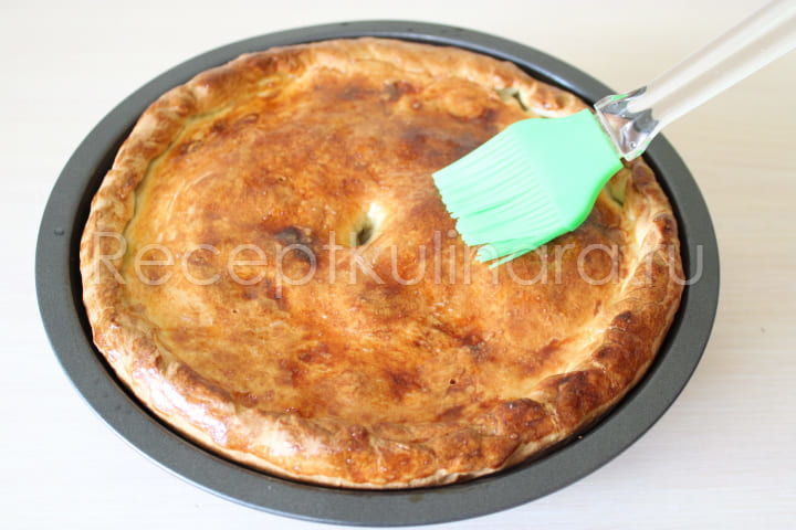 Пирог с картошкой и курицей в духовке рецепт с фото пошагово