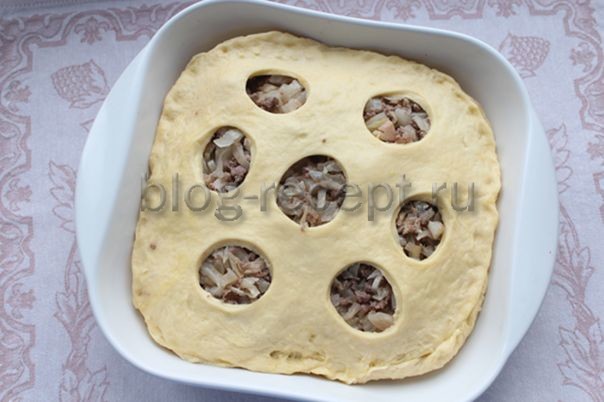 Пирог с капустой и мясом дрожжевой рецепт с фото пошагово и видео