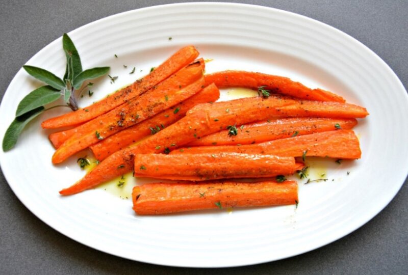 морковь в духовке с ореховым маслом
