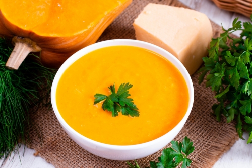 Суп-пюре с тыквой и плавленым сыром – кулинарные рецепты