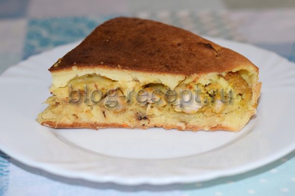 Пирог с квашеной капустой - пошаговый рецепт с фото