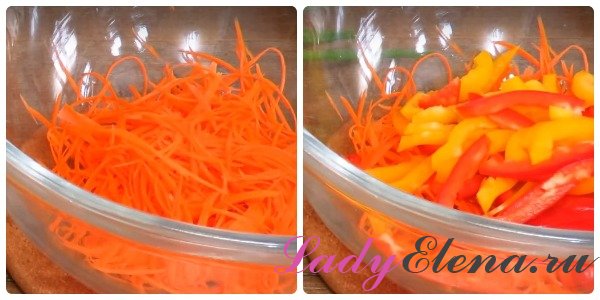 Салат с корейской морковью -  рецепты приготовления пошагово
