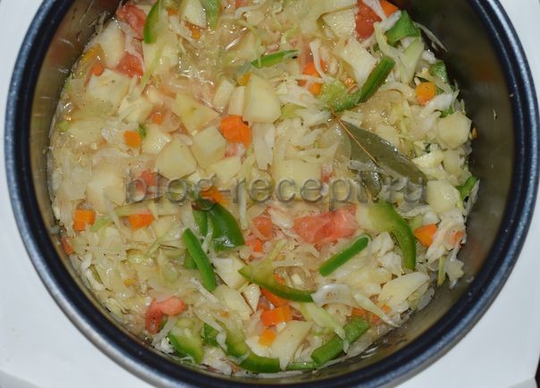 Овощное рагу с капустой и картошкой - рецепт с фото пошагово