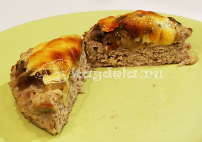 Гнезда из фарша с грибами и сыром в духовке рецепт с фото пошагово