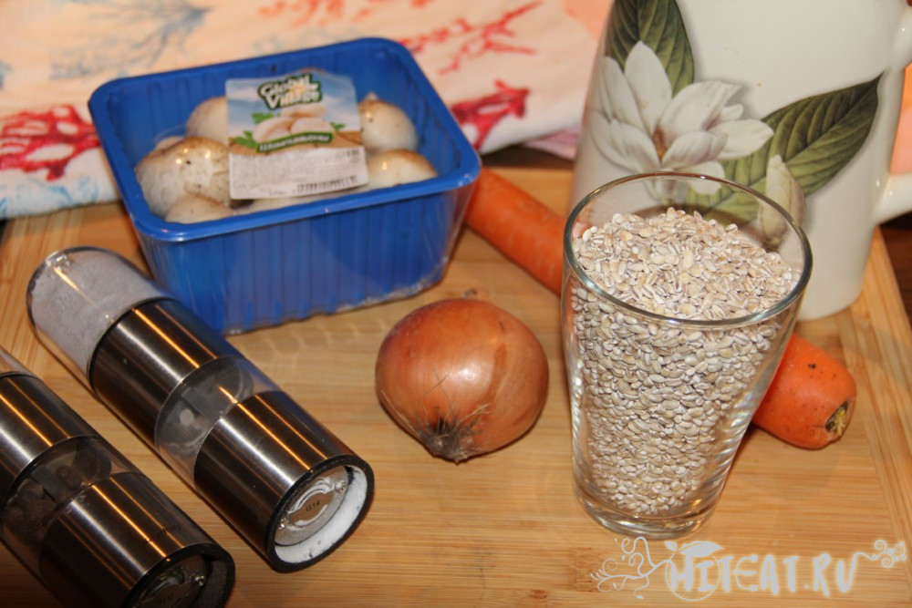 Перловка с грибами и овощами – кулинарный рецепт