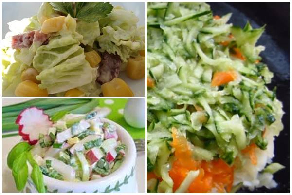 весенний салат с капустой