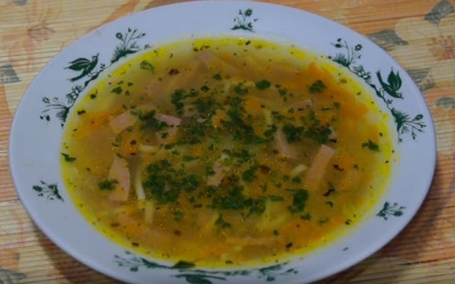 Суп с колбасой - пошаговые рецепты с фото