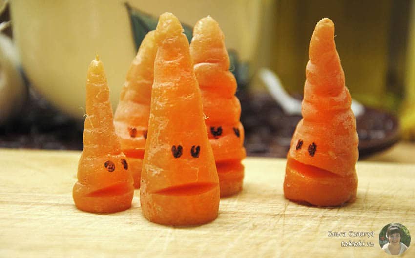 низкокалорийные морковки