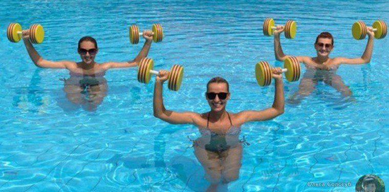 Упражнения в воде для похудения живота, ног и боков