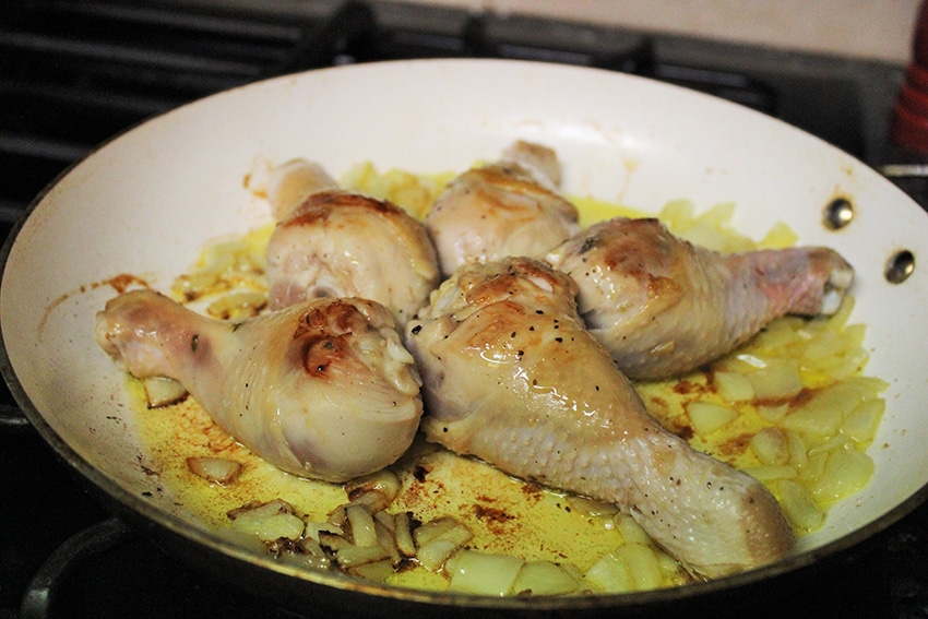 готовим куриную голень на сковороде пошагово