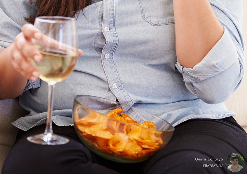Как влияет алкоголь на количество жировых накоплений и избыточный вес
