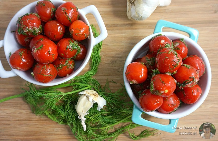 помидоры черри маринованные