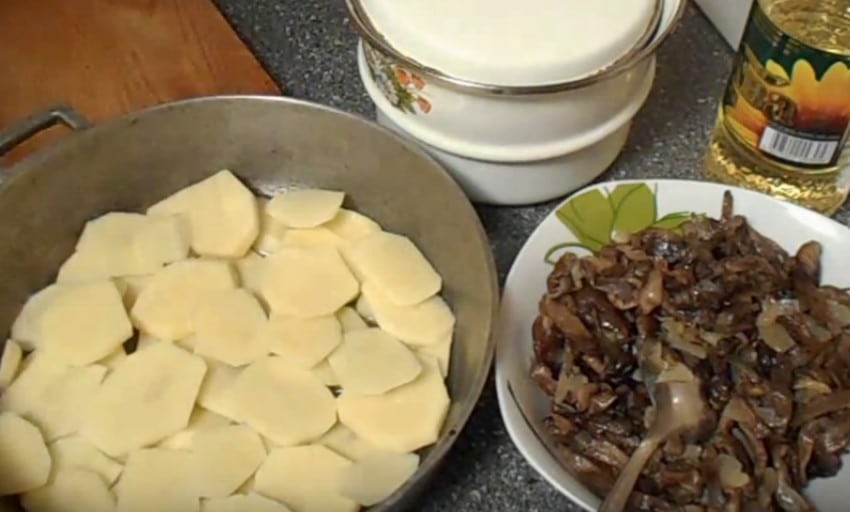 Картошка с замороженными опятами – 5 рецептов приготовления