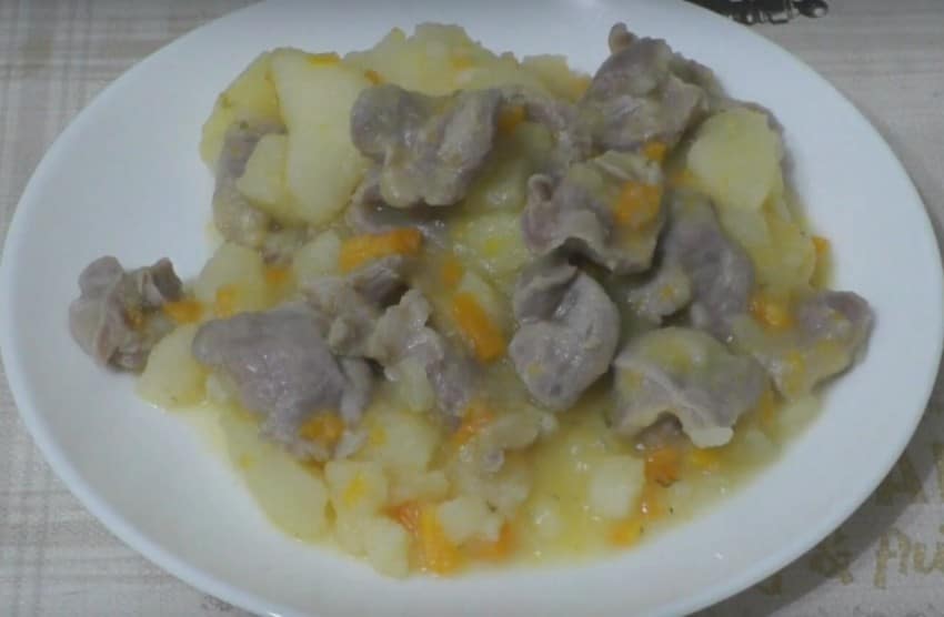 Куриные желудки с картошкой – 4 простых и вкусных рецепта приготовления