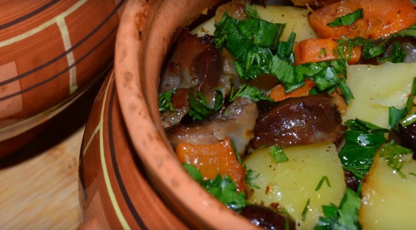 Куриные желудки с картошкой – 4 простых и вкусных рецепта приготовления