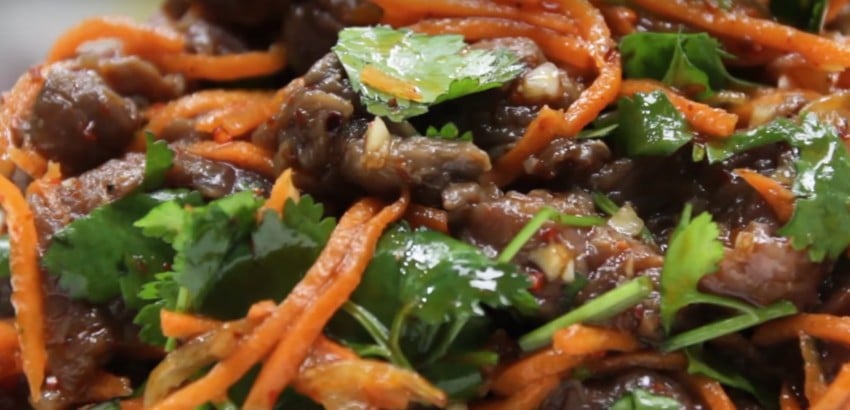 Хе из мяса по-корейски: 3 рецепта салата в домашних условиях