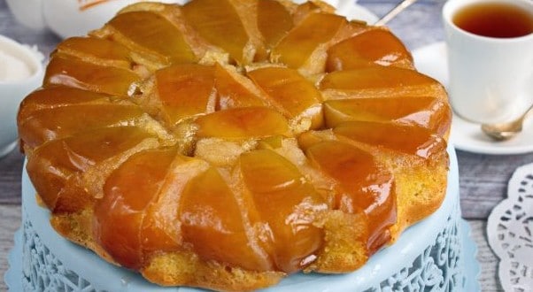 Простой перевернутый яблочный пирог - пошаговые рецепты с фото