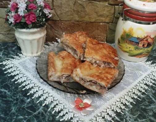 Пирог с сайрой консервированной -  пошаговые рецепты с фото