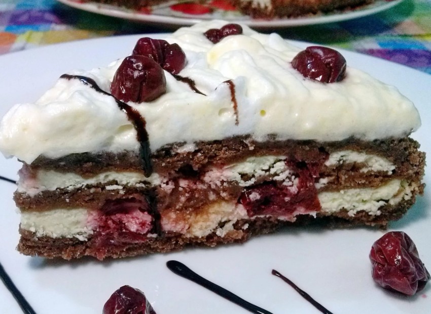 Торт Зимняя вишня, пошаговые рецепты с фото