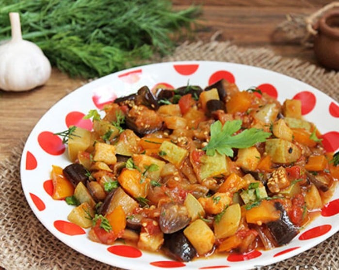 Рагу из овощей с баклажанами рецепты с пошаговыми фото