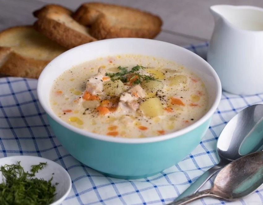 Сырный суп с курицей - пошаговые рецепты с фото
