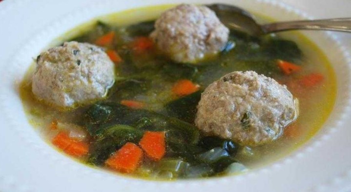 Суп с мясными ёжиками – кулинарный рецепт